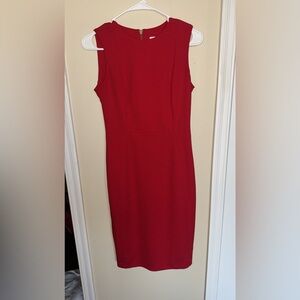 Calvin Klein Red Midi Dress